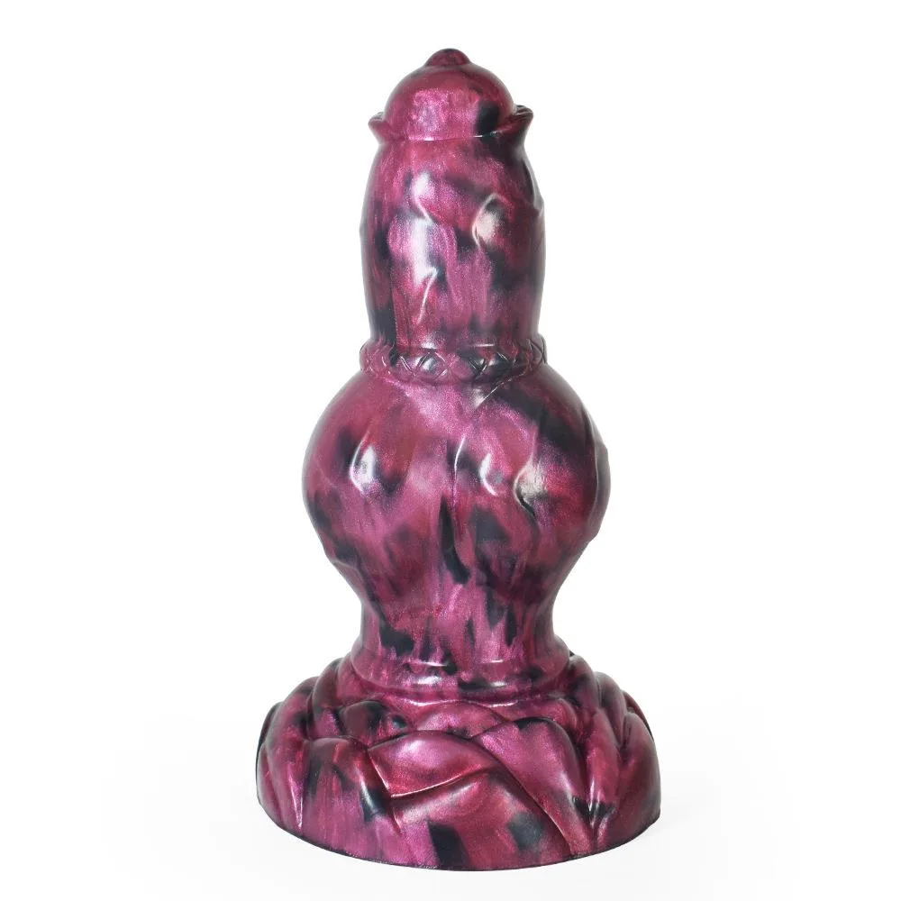 7.5 Inch Short Fat Dog Dildo Big Knot Werewolf Animal Penis