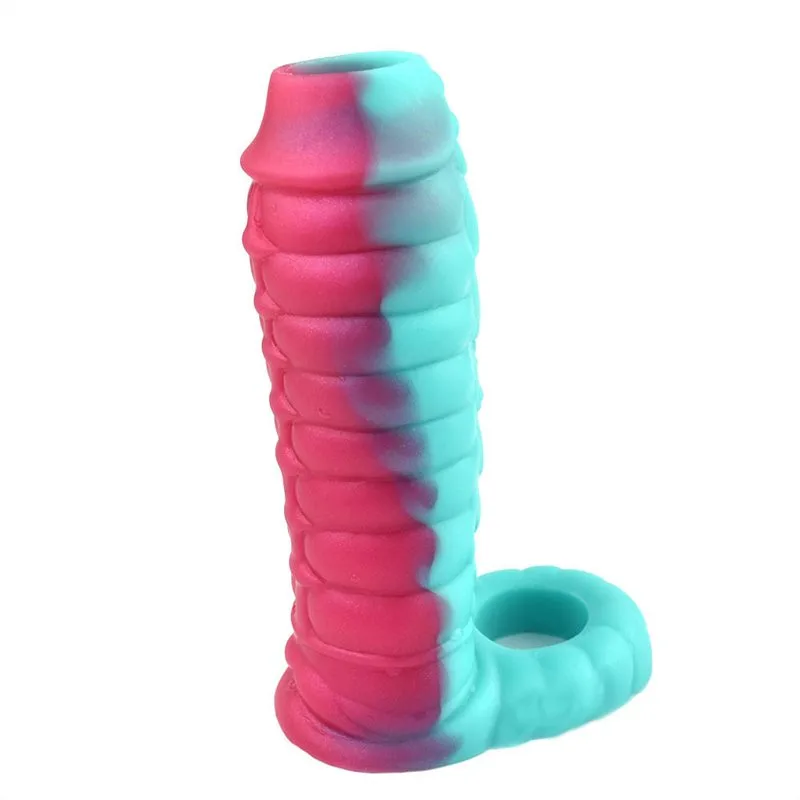 Fantasy Dragon Penis Sleeve Soft Silicone Hollow Cock Sheath